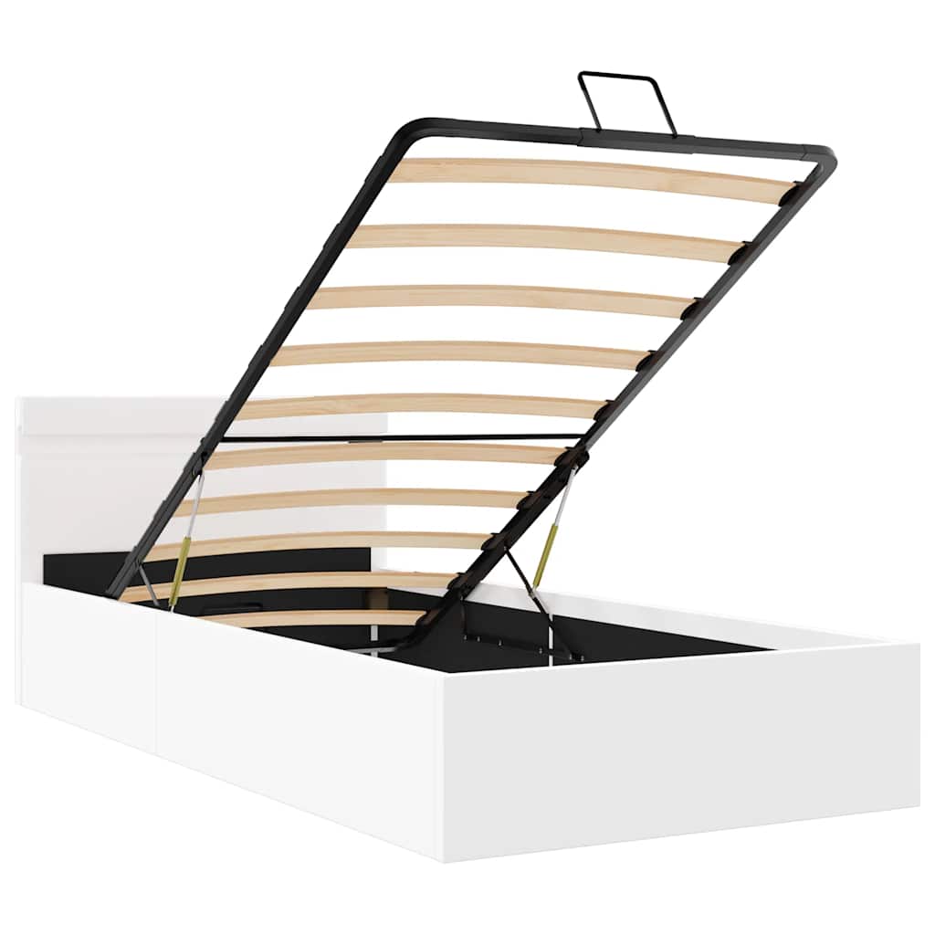 Cadre de lit à rangement hydraulique sans matelas avec LED - XIOS