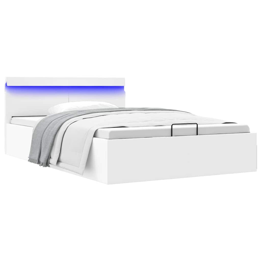 Cadre de lit à rangement hydraulique sans matelas avec LED - XIOS