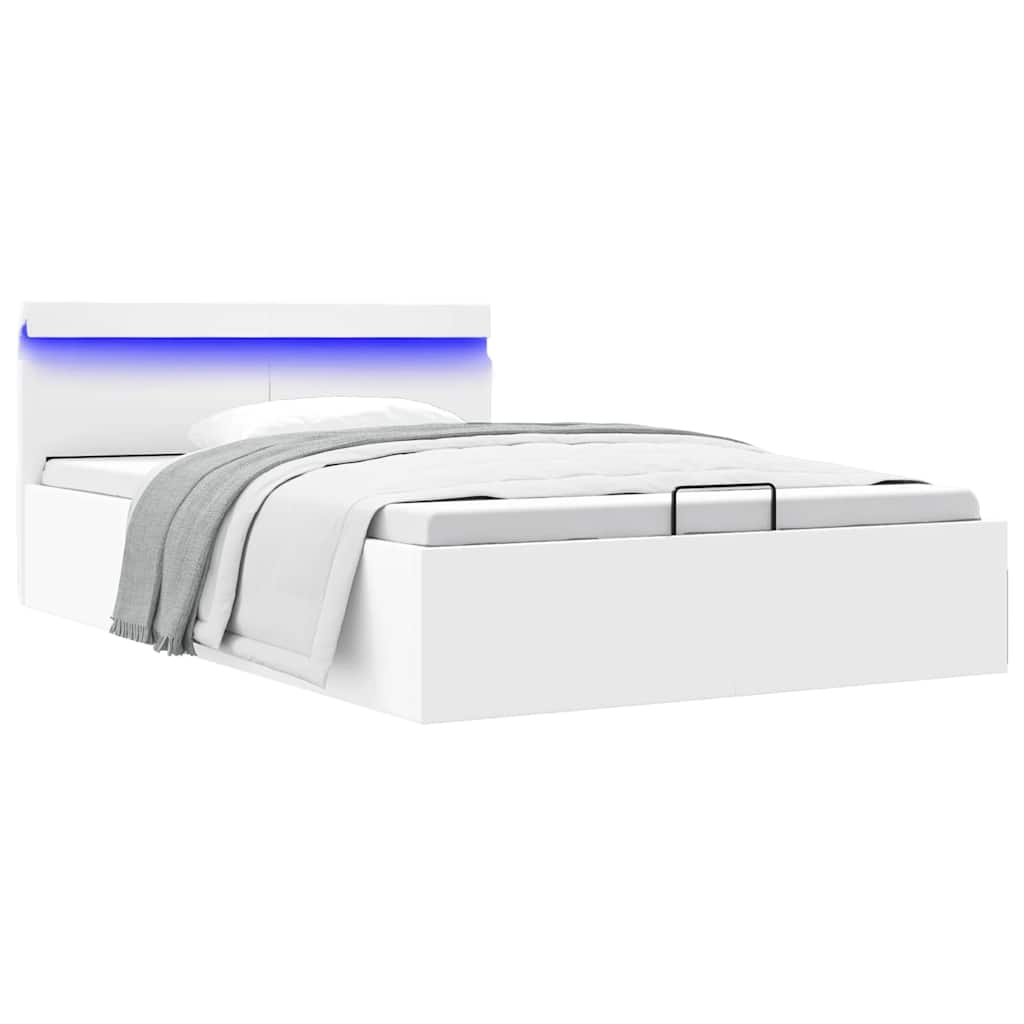 Cadre de lit à rangement hydraulique sans matelas avec LED - XIOS