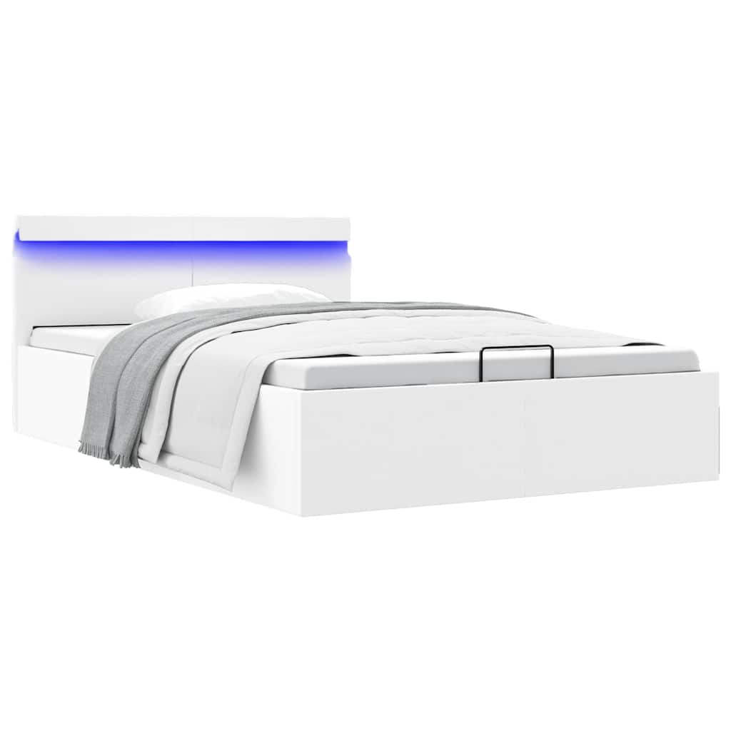 Cadre de lit à rangement hydraulique sans matelas avec LED - XIOS