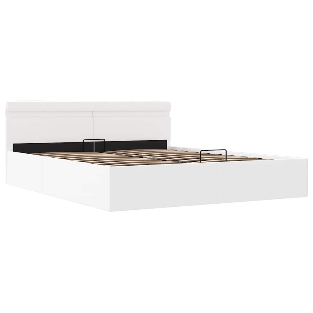 Cadre de lit à rangement hydraulique sans matelas avec LED - XIOS