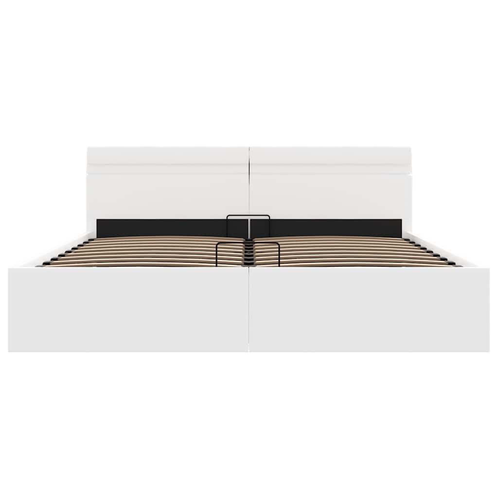 Cadre de lit à rangement hydraulique sans matelas avec LED - XIOS
