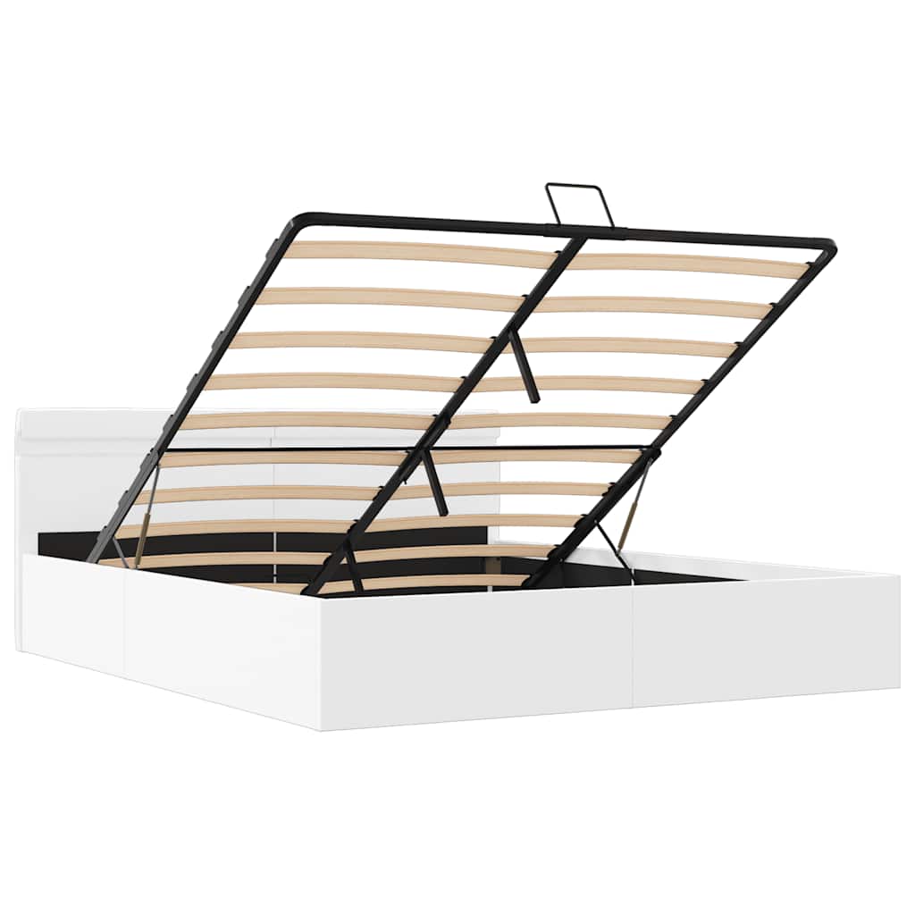 Cadre de lit à rangement hydraulique sans matelas avec LED - XIOS