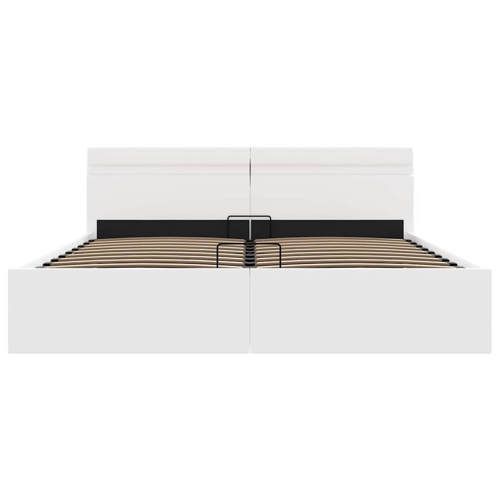 Cadre de lit à rangement hydraulique sans matelas avec LED - XIOS
