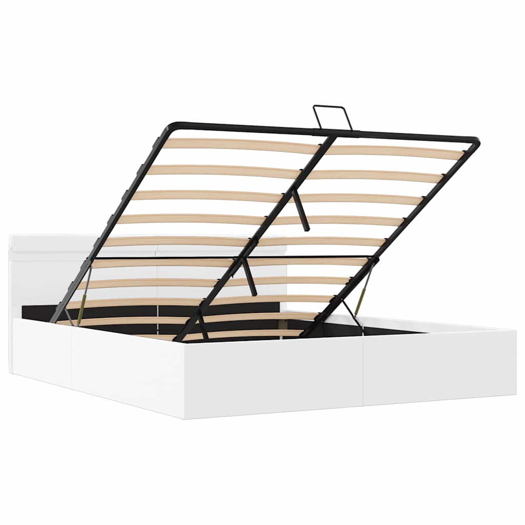 Cadre de lit à rangement hydraulique sans matelas avec LED - XIOS