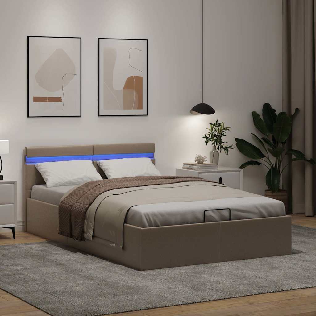 Cadre de lit à rangement hydraulique sans matelas 140x200 cm - XIOS