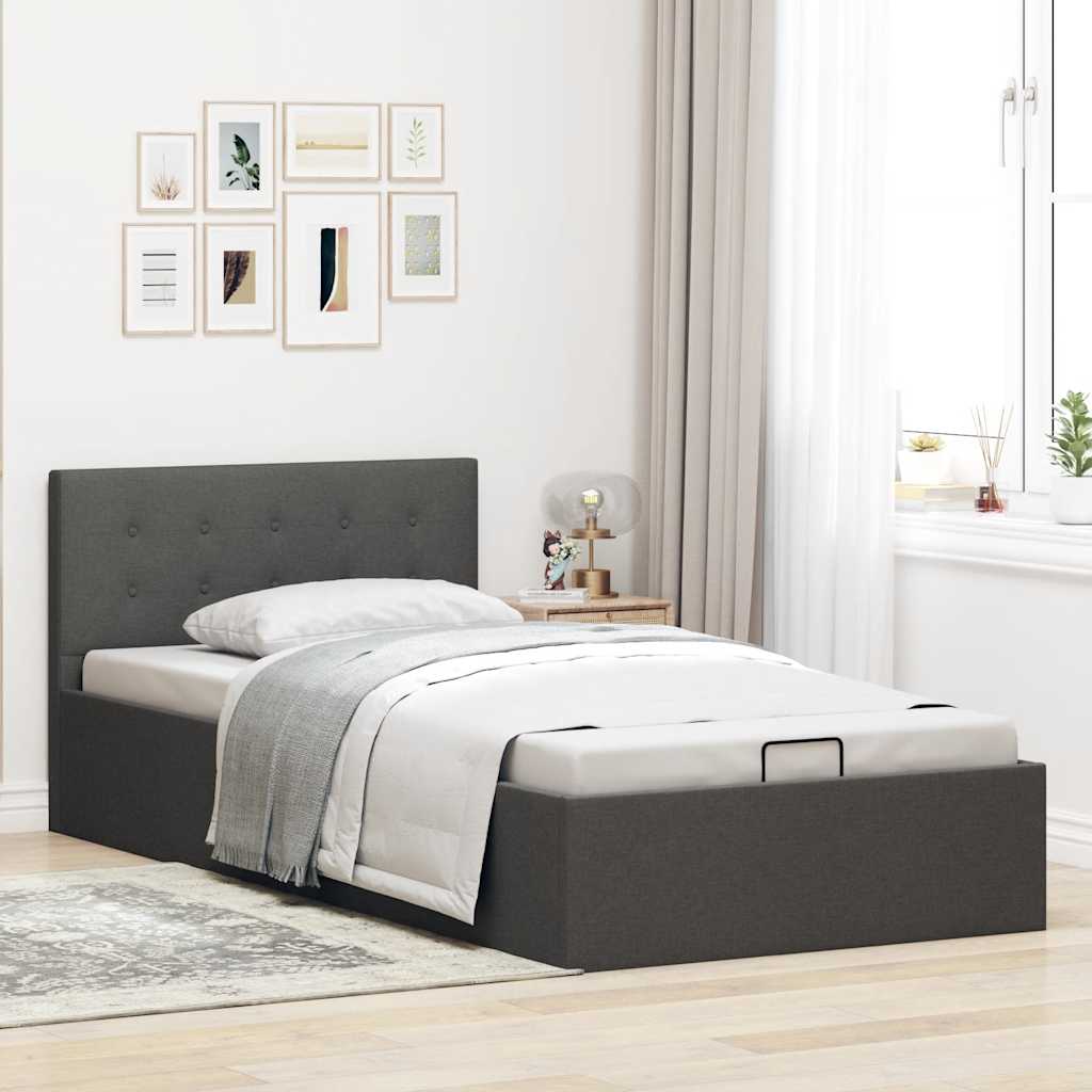 Cadre de lit à rangement hydraulique sans matelas 90x200 cm - XIOS