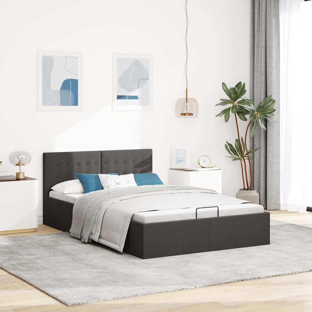 Cadre de lit à rangement hydraulique sans matelas 140x200 cm - XIOS