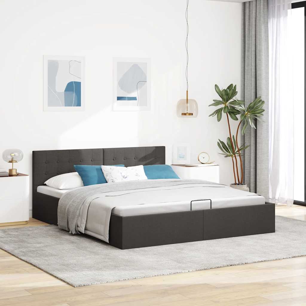 Cadre de lit à rangement hydraulique sans matelas 180x200 cm - XIOS