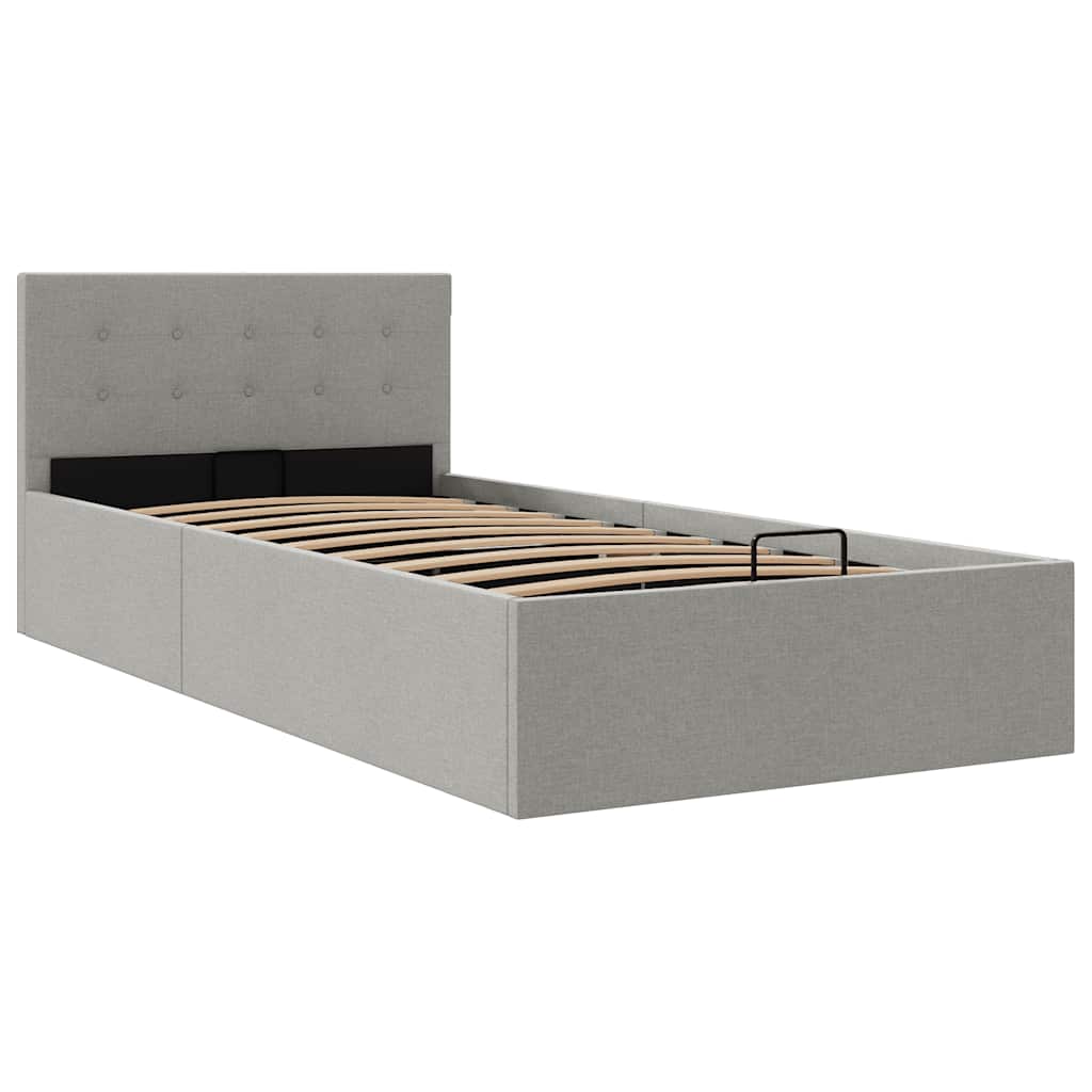 Cadre de lit à rangement hydraulique sans matelas 90x200 cm - XIOS