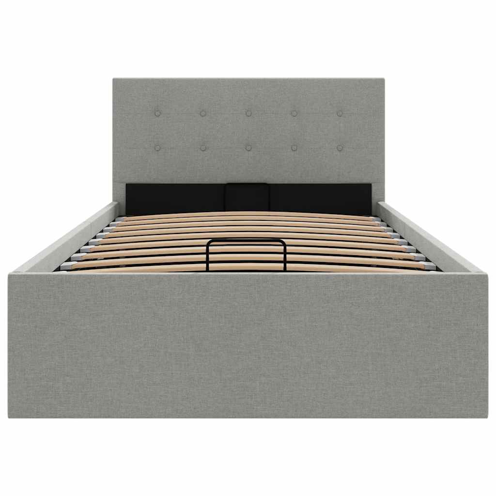 Cadre de lit à rangement hydraulique sans matelas 90x200 cm - XIOS
