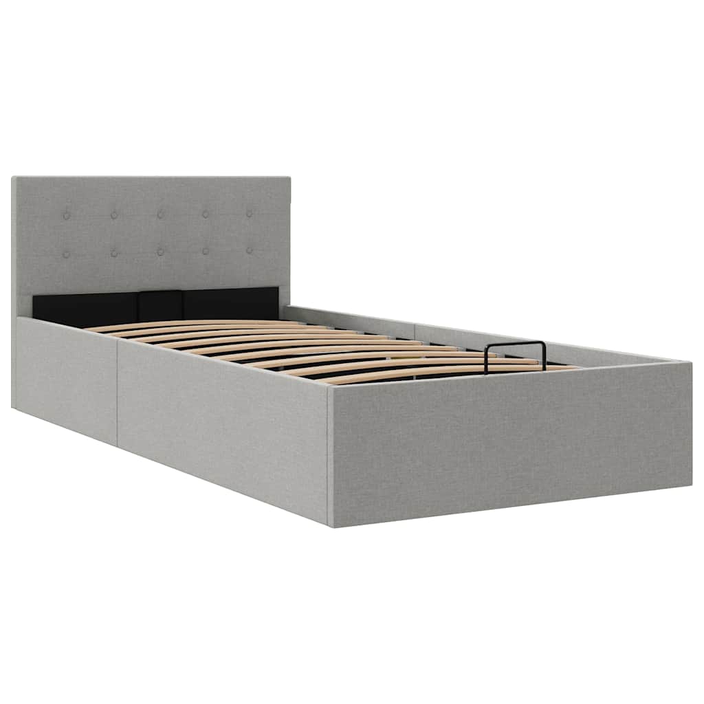 Cadre de lit à rangement hydraulique sans matelas 100x200 cm - XIOS