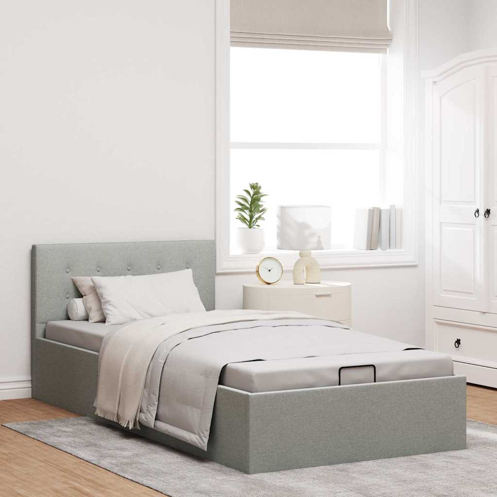 Cadre de lit à rangement hydraulique sans matelas 100x200 cm - XIOS