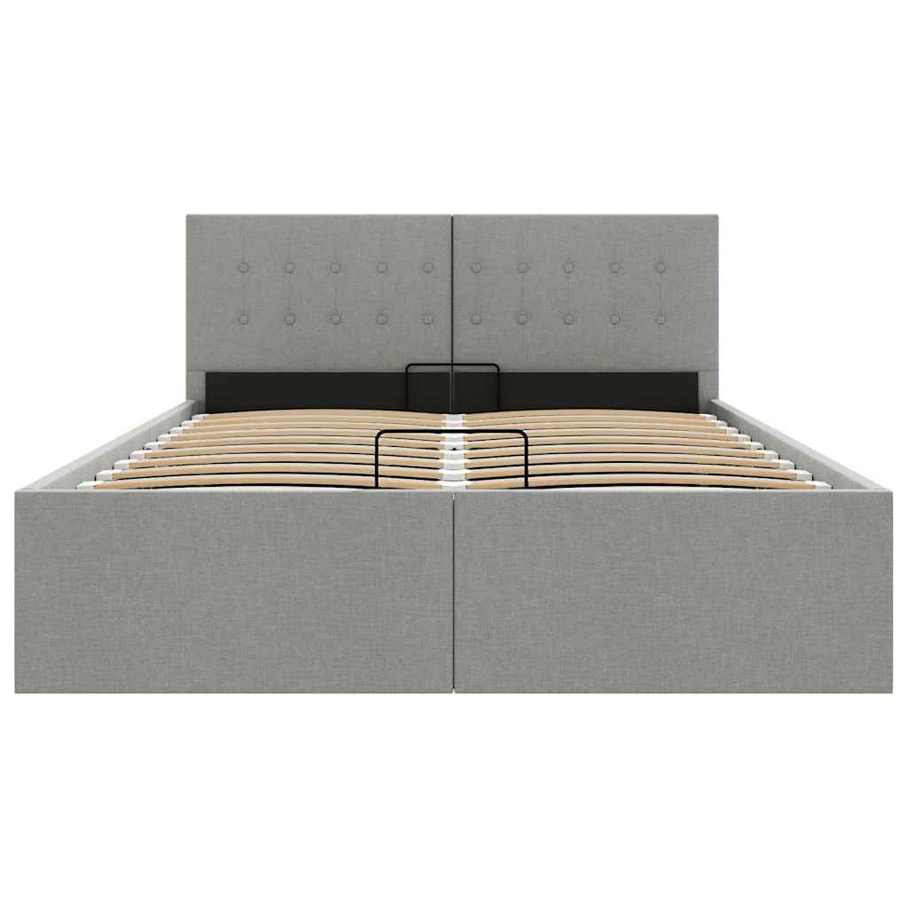 Cadre de lit à rangement hydraulique sans matelas 140x200 cm