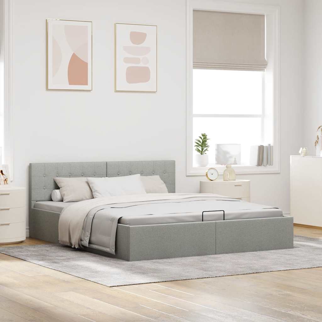 Cadre de lit à rangement hydraulique sans matelas 180x200 cm - XIOS