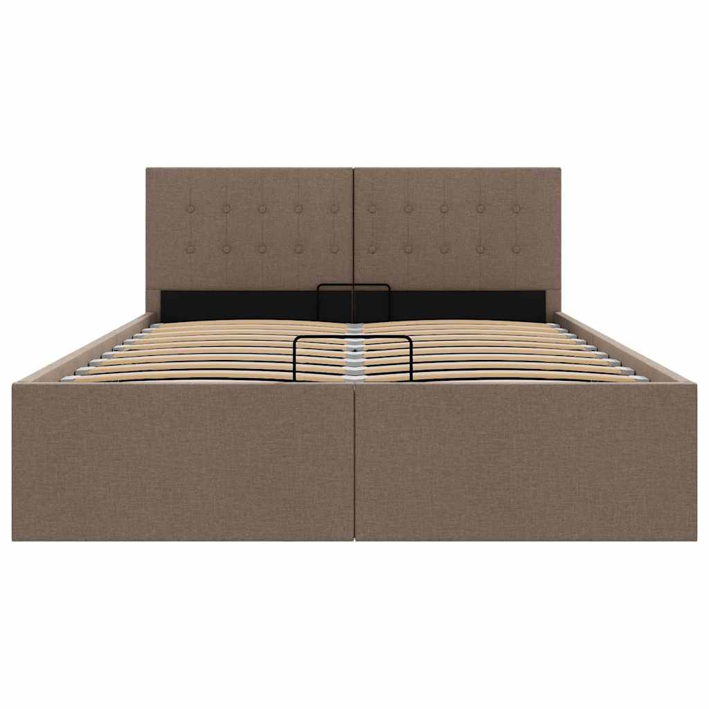 Cadre de lit à rangement hydraulique sans matelas 140x200 cm