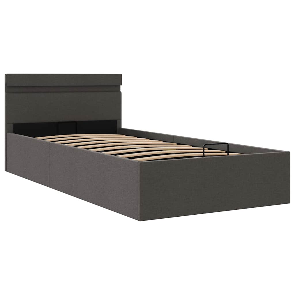 Cadre de lit à rangement hydraulique sans matelas 100x200 cm - XIOS