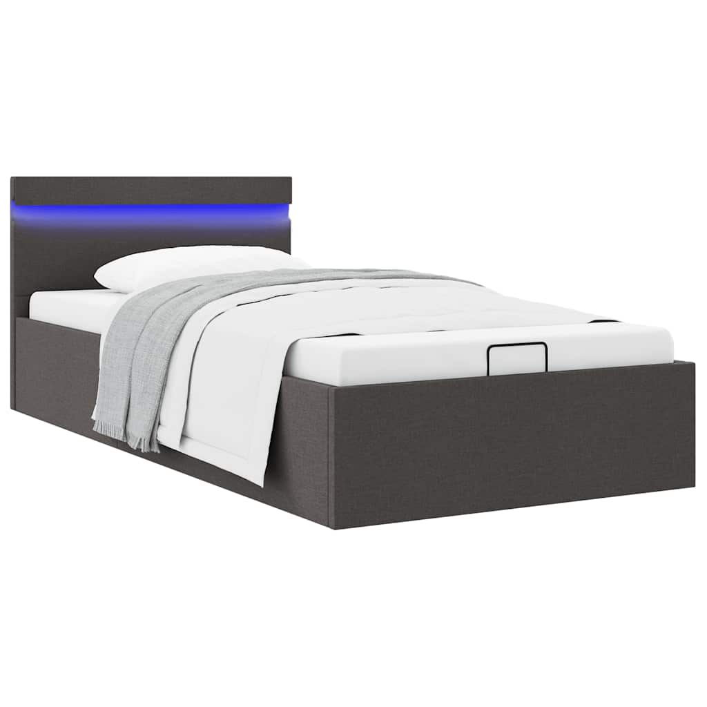 Cadre de lit à rangement hydraulique sans matelas 100x200 cm - XIOS