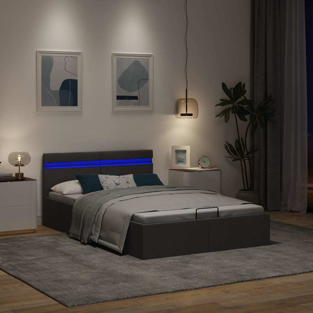 Cadre de lit à rangement hydraulique sans matelas 120x200 cm - XIOS
