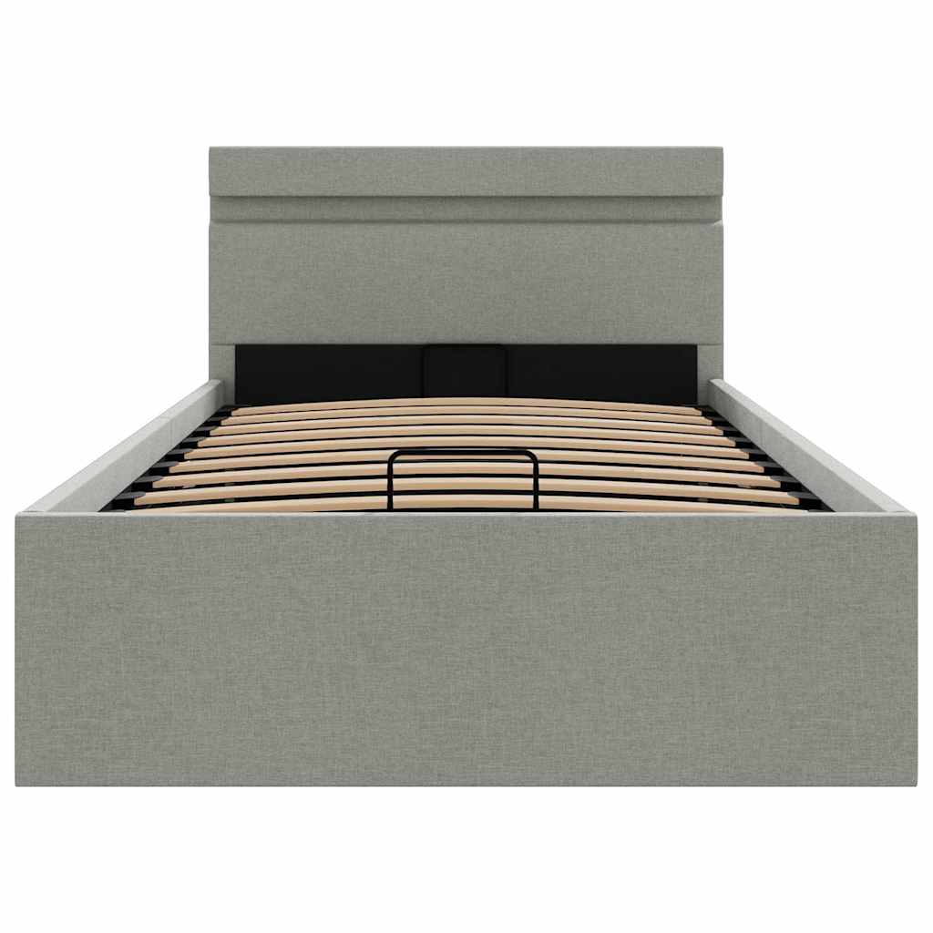 Cadre de lit à rangement hydraulique sans matelas 100x200 cm - XIOS