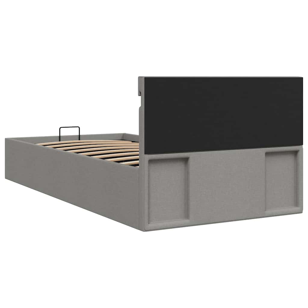 Cadre de lit à rangement hydraulique sans matelas 100x200 cm - XIOS