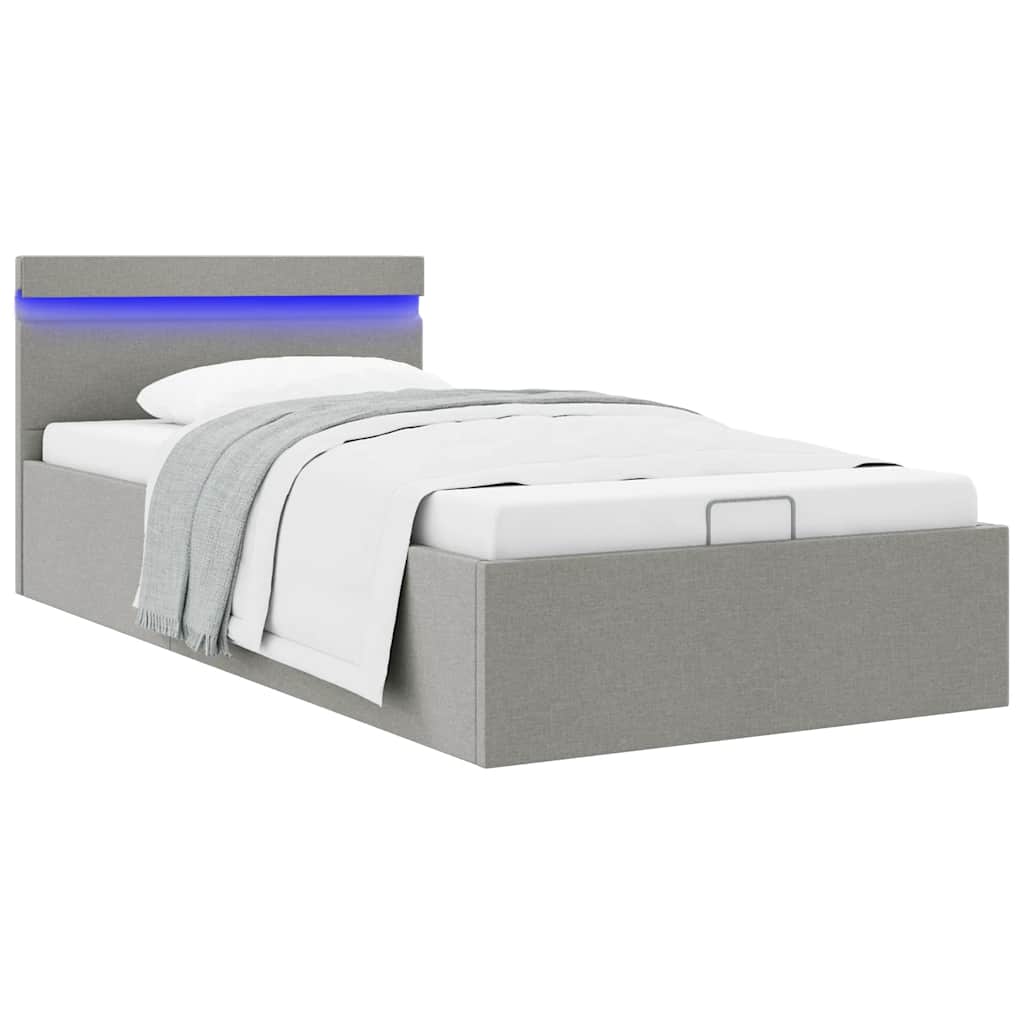 Cadre de lit à rangement hydraulique sans matelas 100x200 cm - XIOS