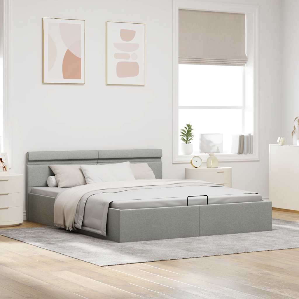 Cadre de lit à rangement hydraulique sans matelas 180x200 cm - XIOS