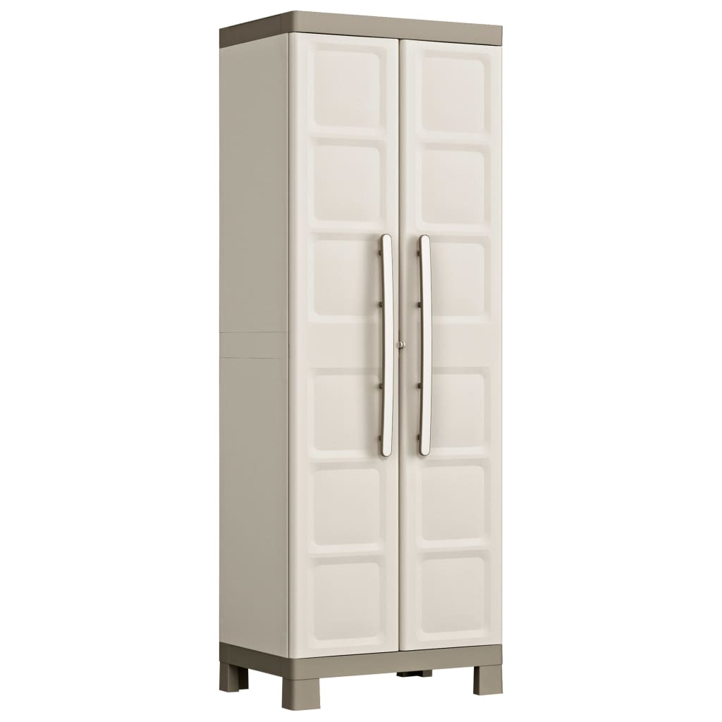 Armoire de rangement à étagères Excellence Beige et taupe 182 cm - XIOS