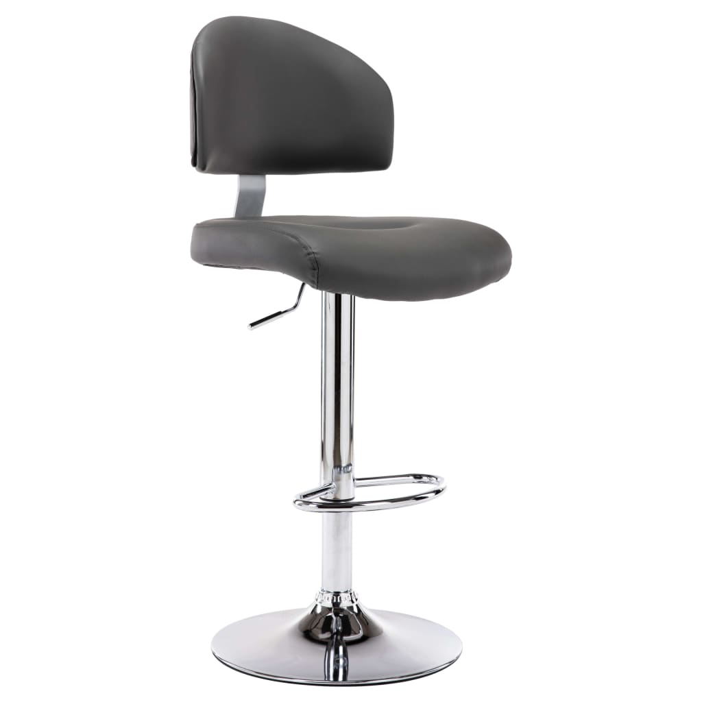 Tabouret de bar Gris Similicuir - XIOS