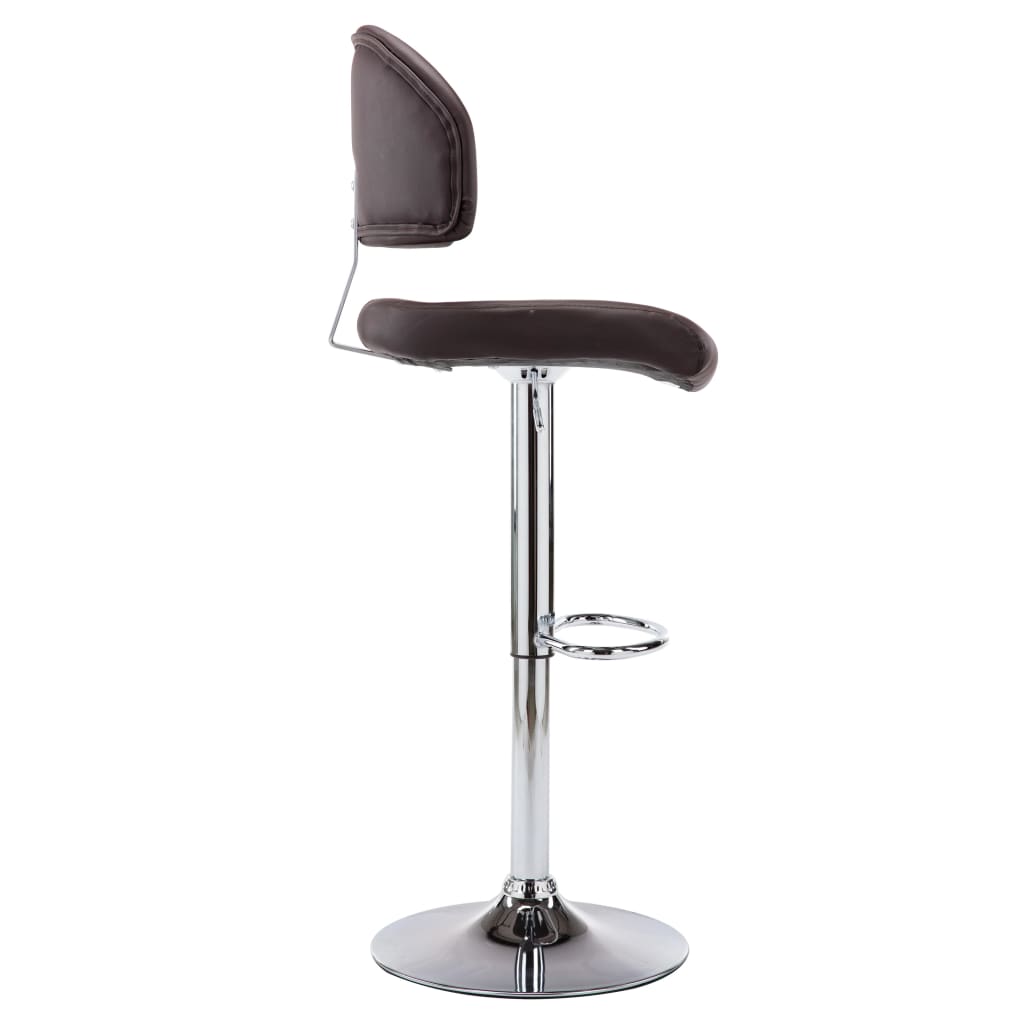 Tabouret de bar Marron Similicuir - XIOS