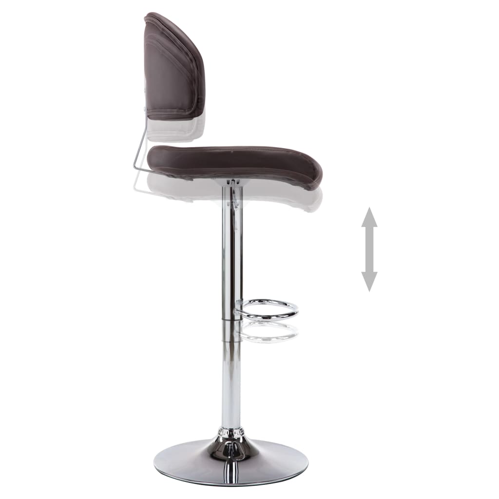 Tabouret de bar Marron Similicuir - XIOS