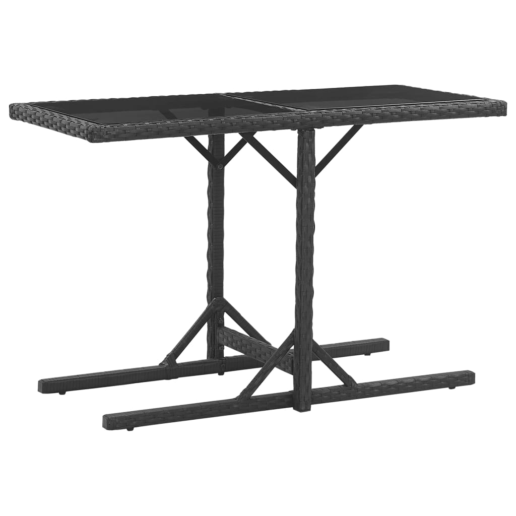 Salon de jardin 3 pcs avec coussins Résine tressée Noir - XIOS
