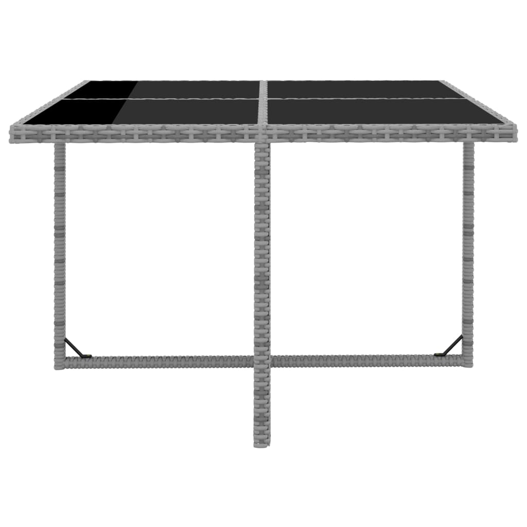 Ensemble à manger d'extérieur avec coussins 9pcs résine tressée - XIOS