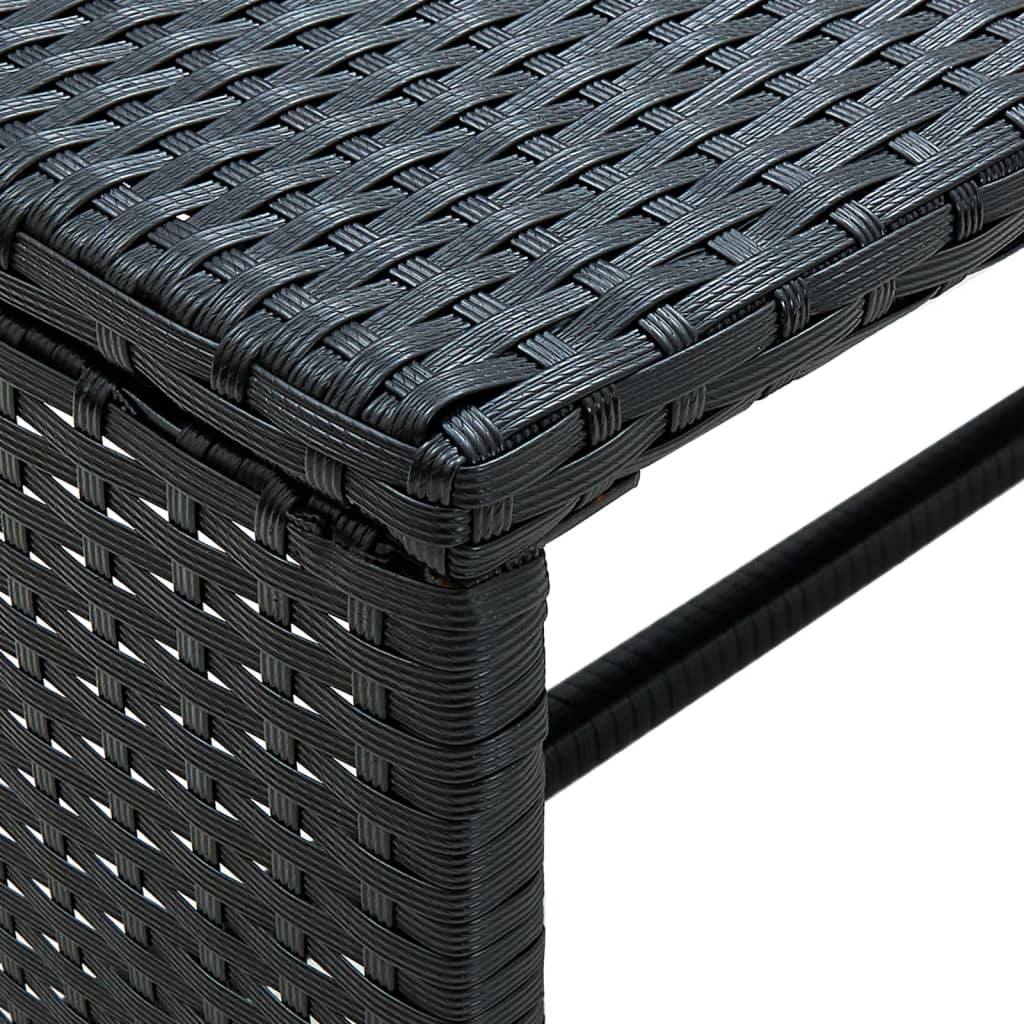 Salon de jardin 4 pcs avec coussins Résine tressée Noir - XIOS