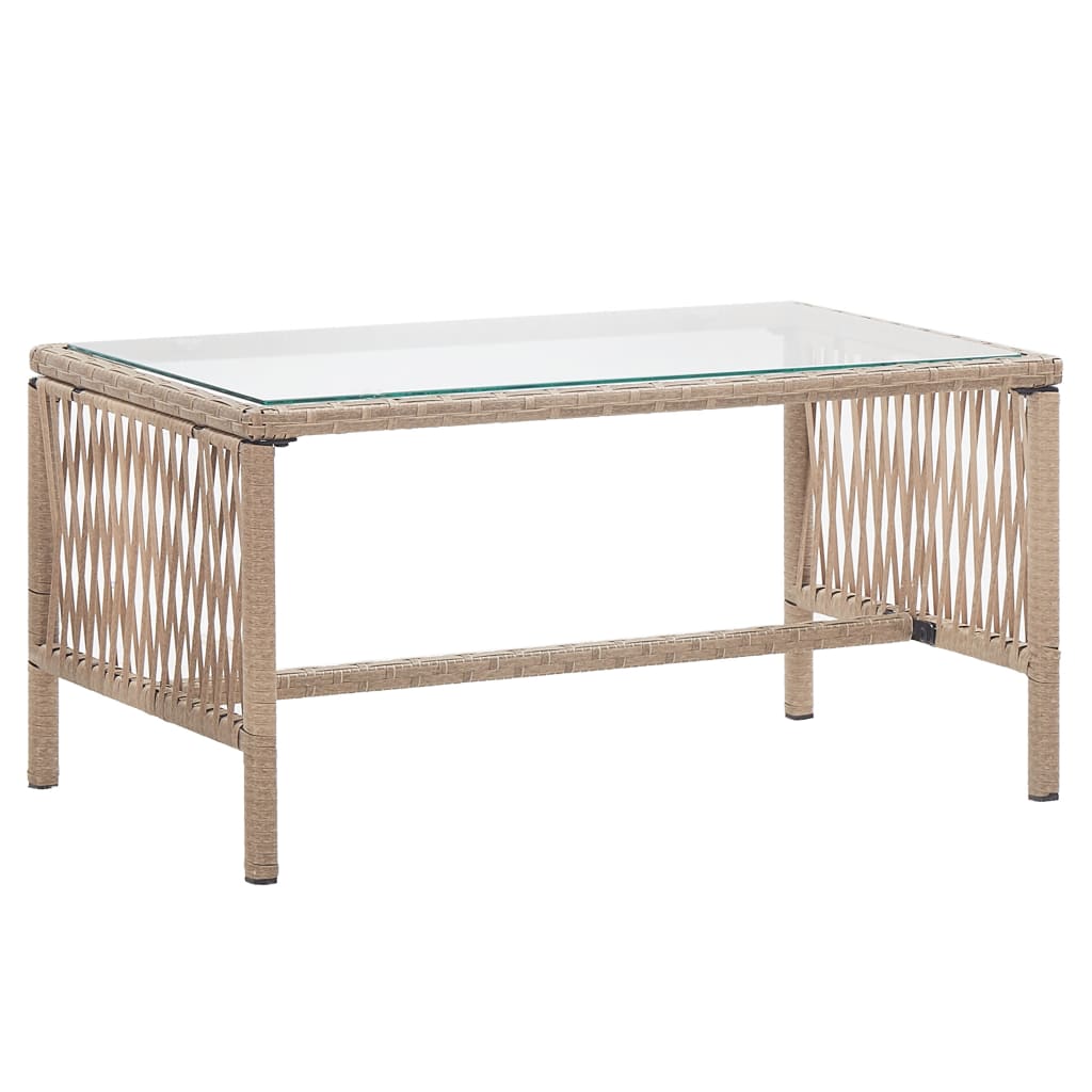 Salon de jardin 4 pcs avec coussins Résine tressée Beige - XIOS