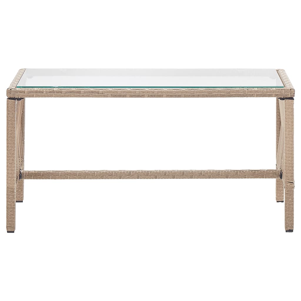Salon de jardin 4 pcs avec coussins Résine tressée Beige - XIOS