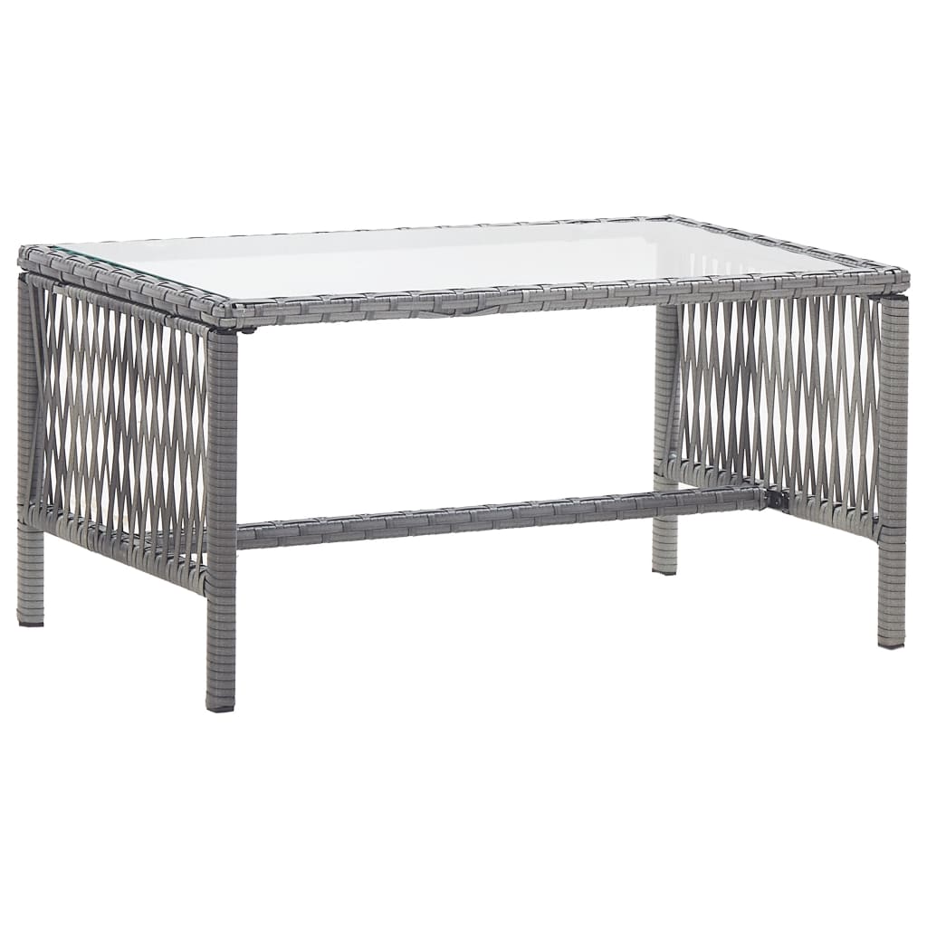 Salon de jardin 4 pcs avec coussin Résine tressée Anthracite - XIOS