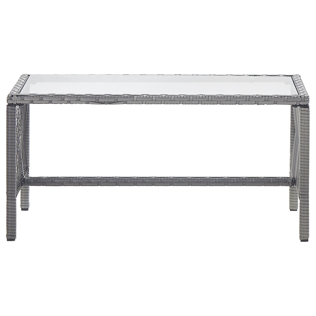 Salon de jardin 4 pcs avec coussin Résine tressée Anthracite - XIOS
