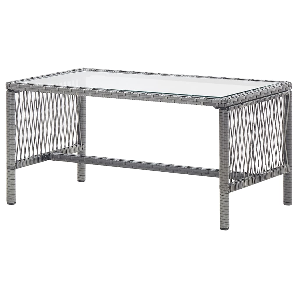Salon de jardin 4 pcs avec coussin Résine tressée Anthracite - XIOS