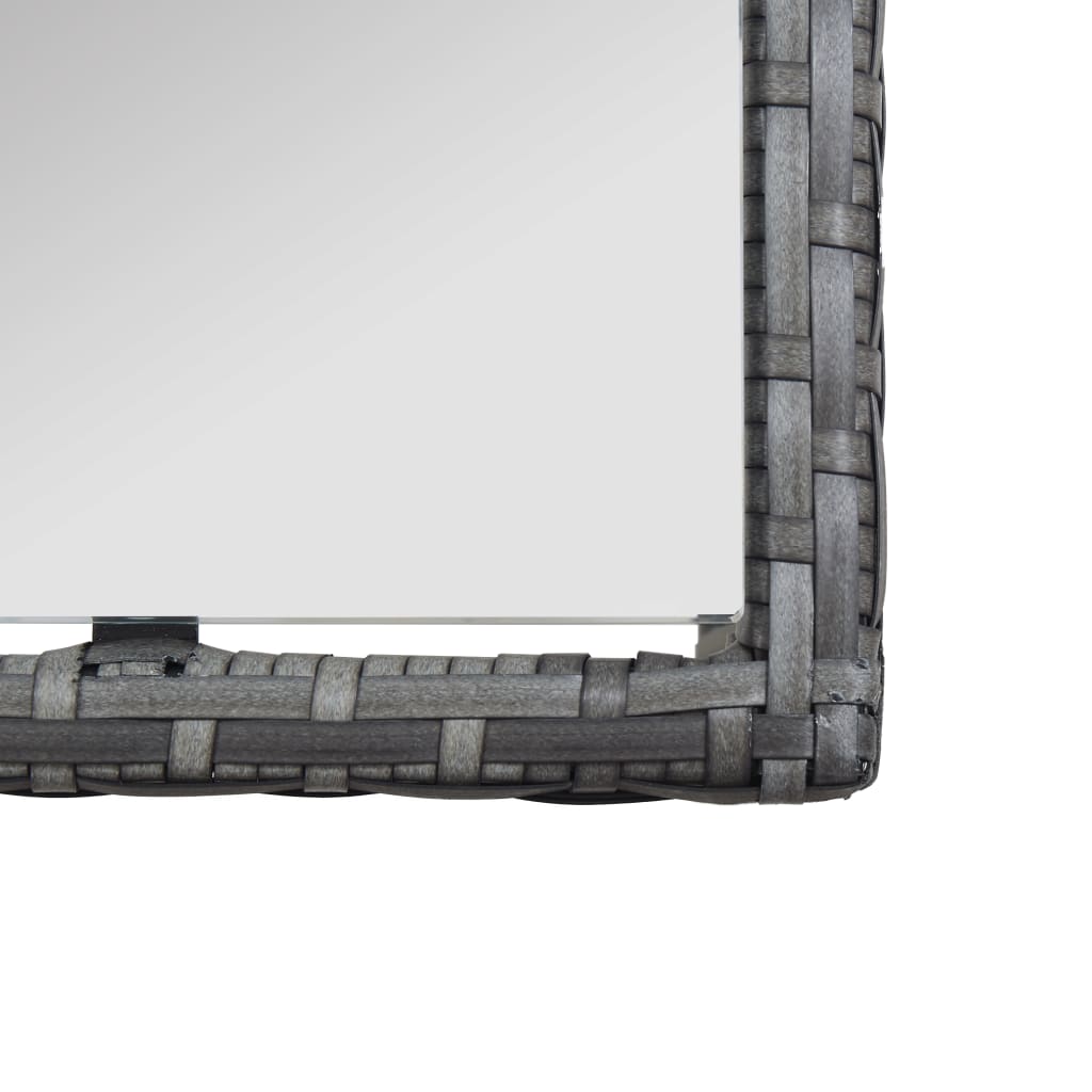 Salon de jardin 4 pcs avec coussin Résine tressée Anthracite - XIOS