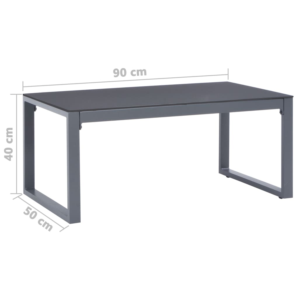 Table basse 90x50x40 cm Aluminium - XIOS
