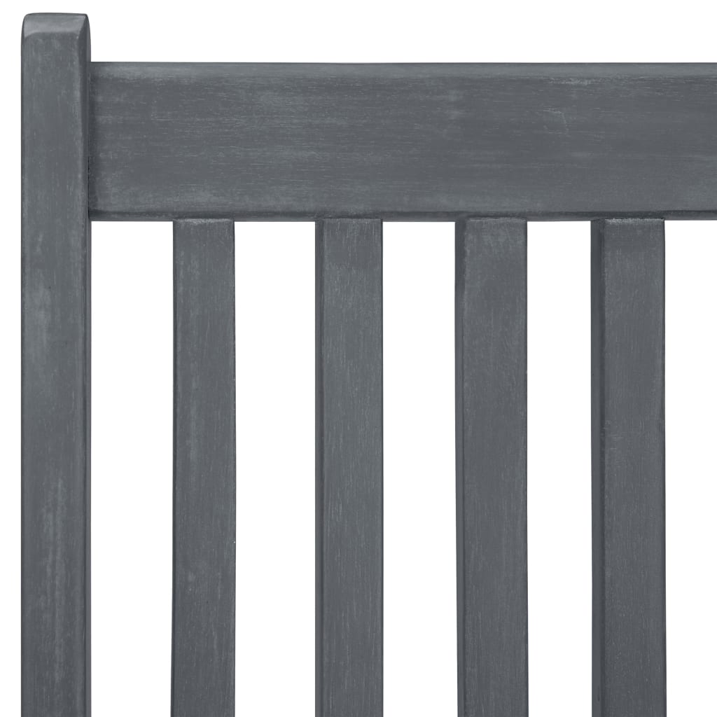 Ensemble à manger d'extérieur 7 pcs Bois d'acacia solide Gris - XIOS
