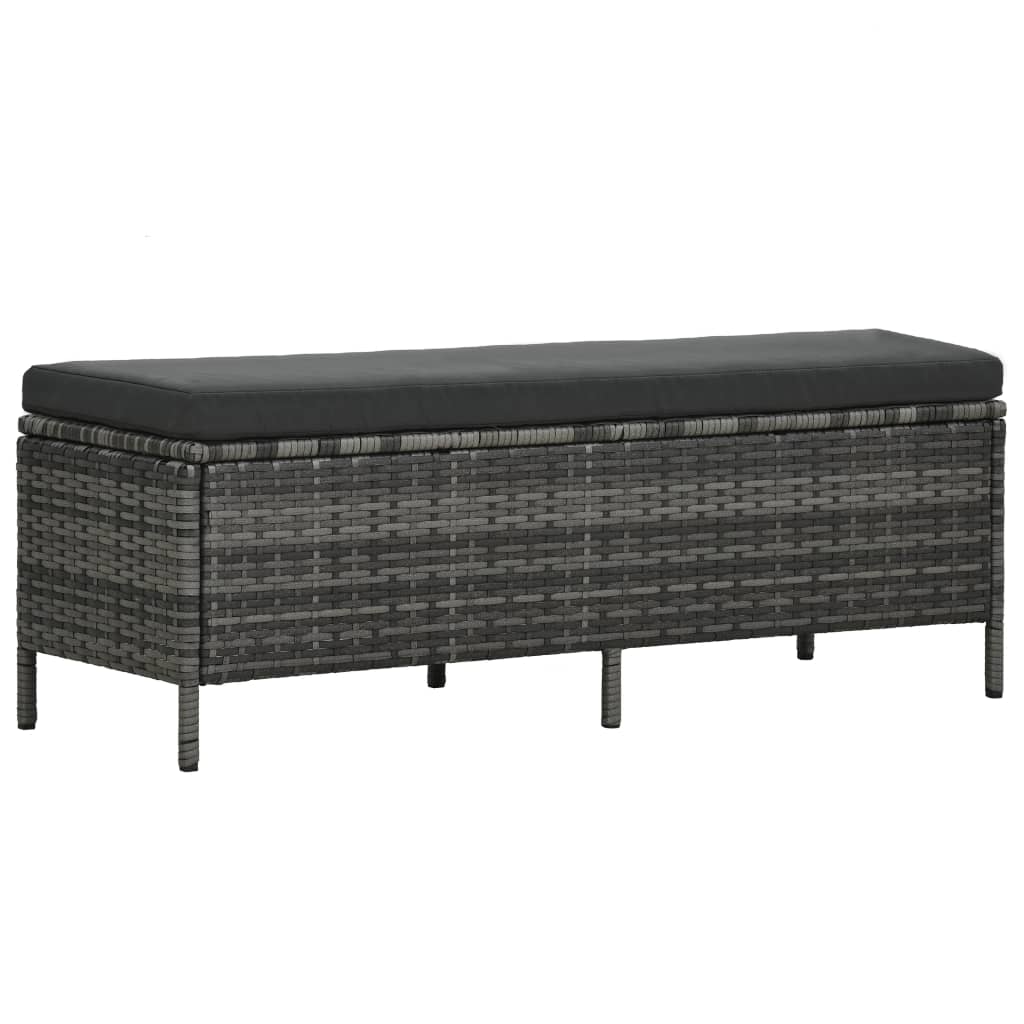 Salon de jardin 3 pcs avec coussins Résine tressée Gris - XIOS