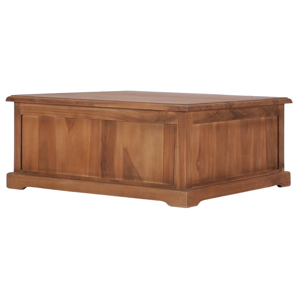 Table basse 68x68x30 cm Bois de teck solide - XIOS