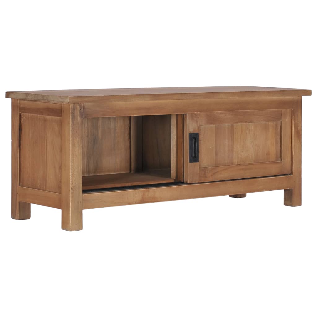 Meuble TV 90x30x35 cm Bois de teck massif - XIOS