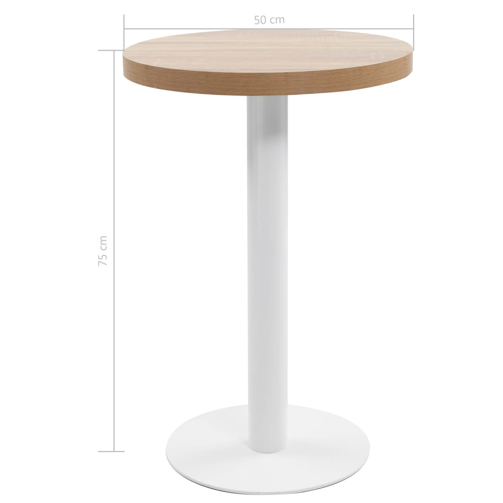 Table de bistro Marron clair 50 cm MDF - XIOS