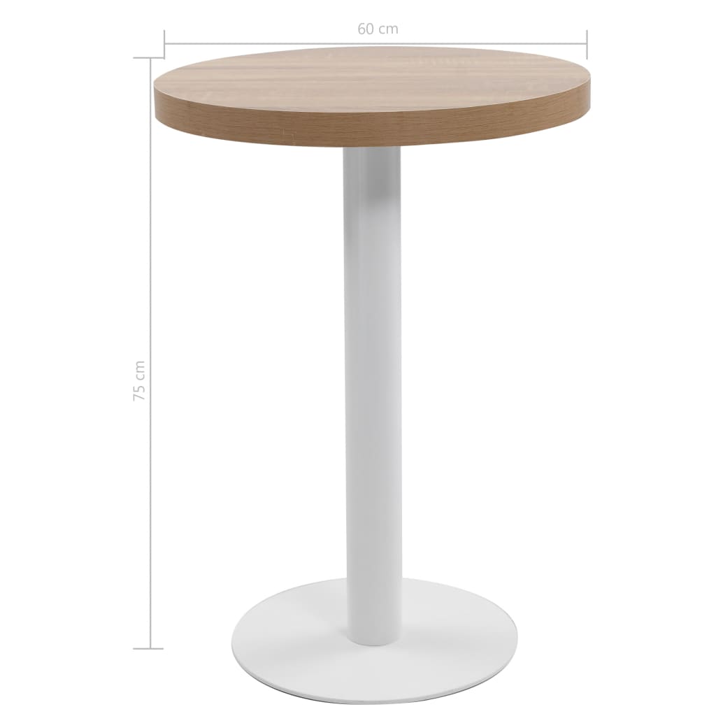 Table de bistro Marron clair 60 cm MDF - XIOS