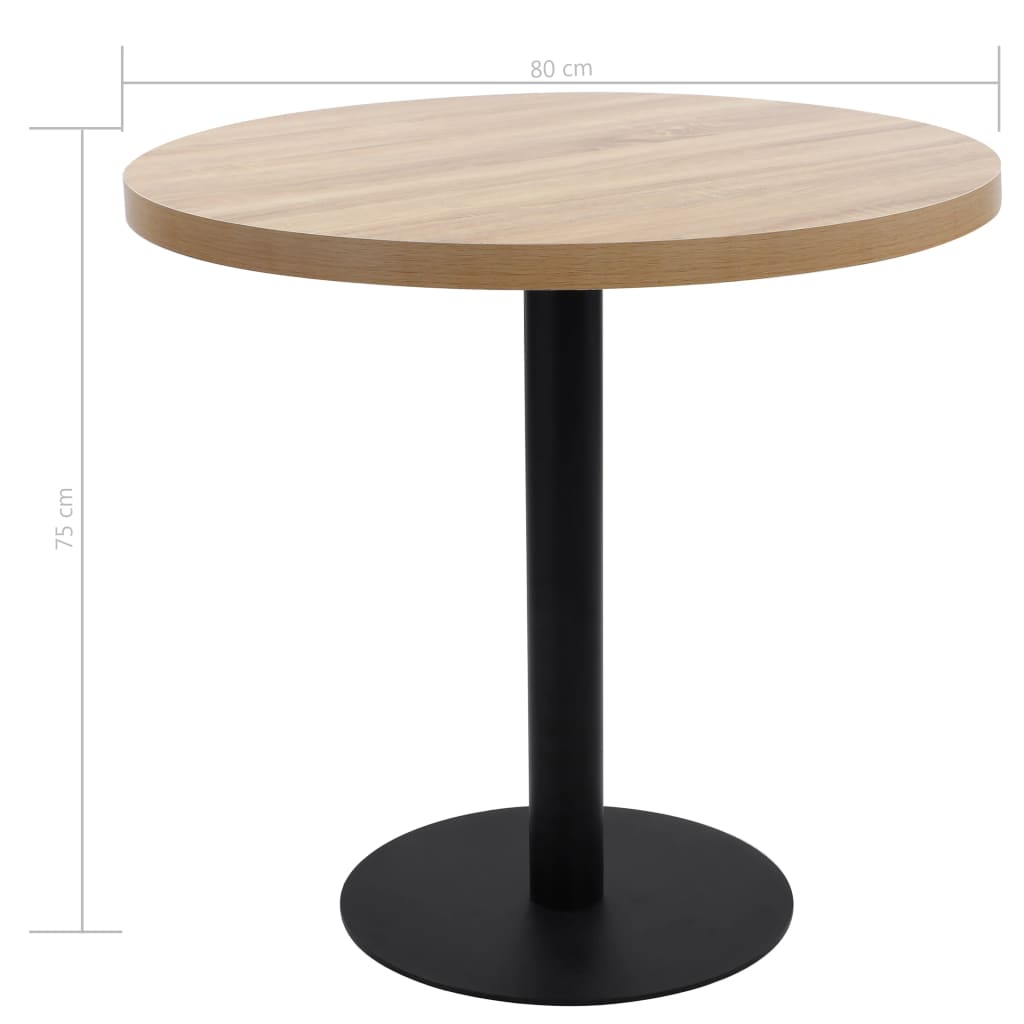 Table de bistro Marron clair 80 cm MDF - XIOS