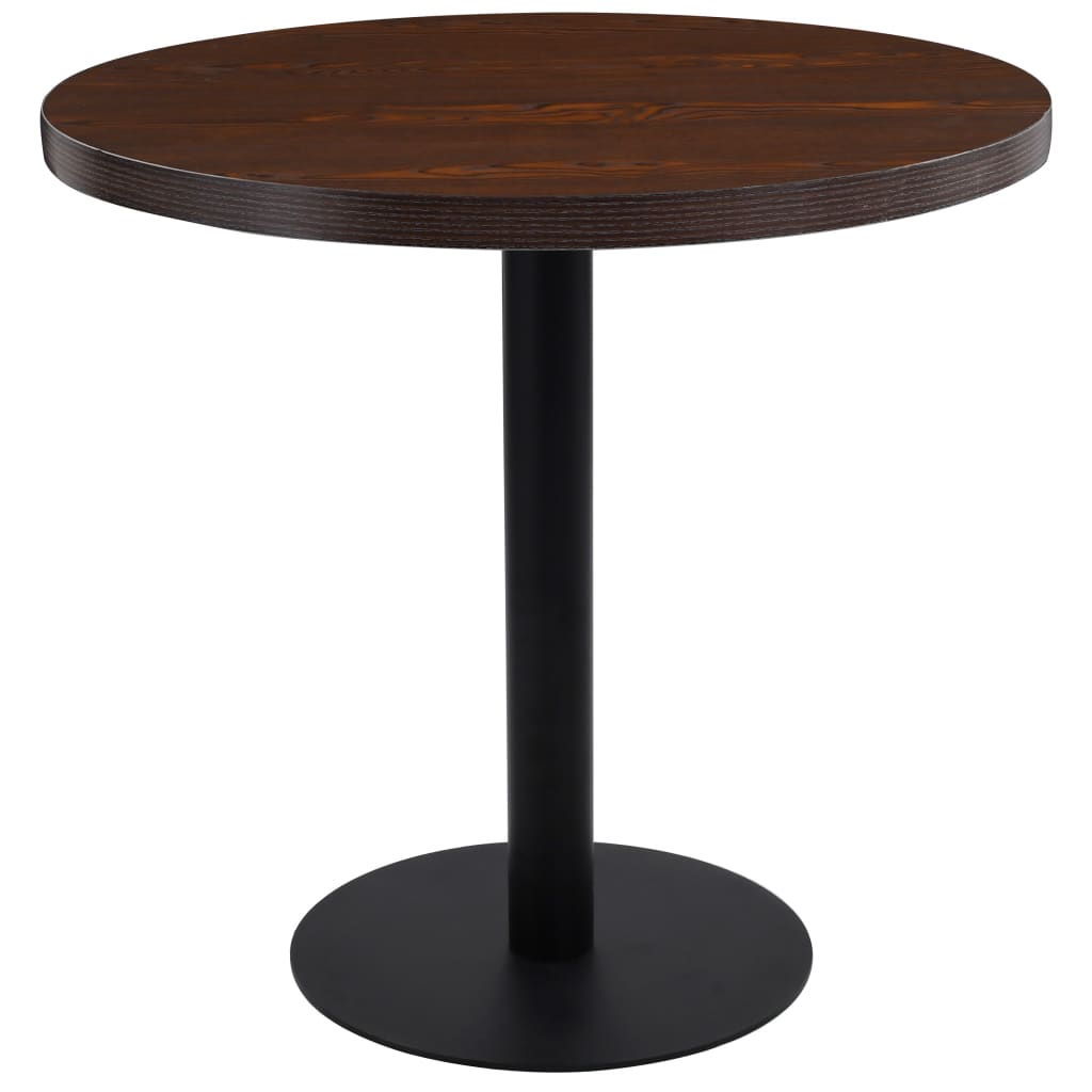 Table de bistro Marron foncé 80 cm MDF - XIOS