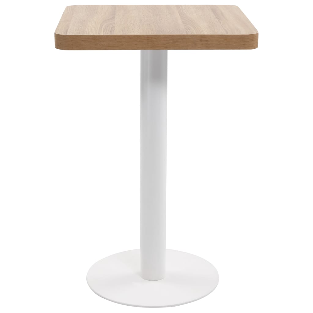 Table de bistro Marron clair 50x50 cm MDF - XIOS